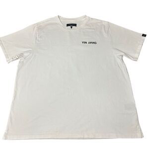 Rag & Bone T Shirt XXL Mens Yin Yang Short Sleeve White Tee 2XL